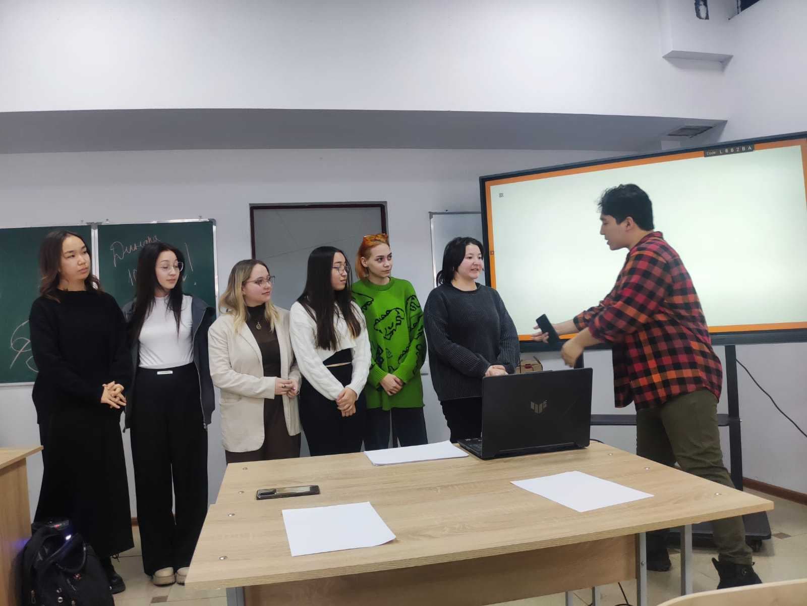 22.02.2024  состоялась  встреча с выпускником университета Дуйсенбеков Адлетом, в новом формате «Face Time» - «Успешные выпускники делятся опытом». — 6