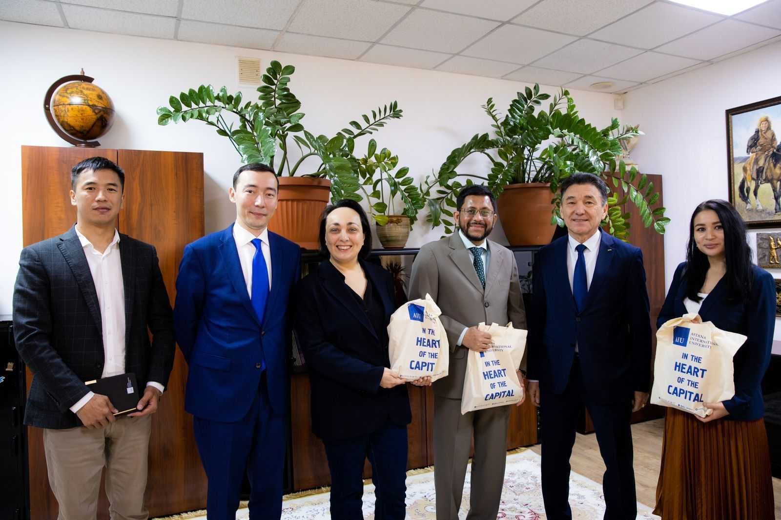 Встреча президента Astana International University с руководством школы инженерии и цифровых наук Nazarbayev University — 1