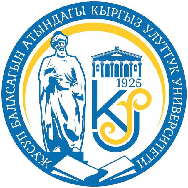 <table class="MsoNormalTable" border="0" cellpadding="0">
 <tbody><tr>
  <td style="padding:.75pt .75pt .75pt .75pt">
  <p class="MsoNormal">Ж. Баласағын атындағы Қырғыз ұлттық университеті<o:p></o:p></p>
  </td>
 </tr>
</tbody></table>